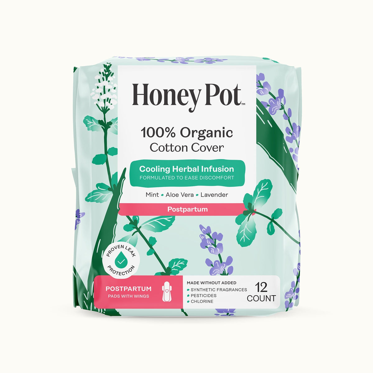 Organic Cotton Cover Post-Partum Pads