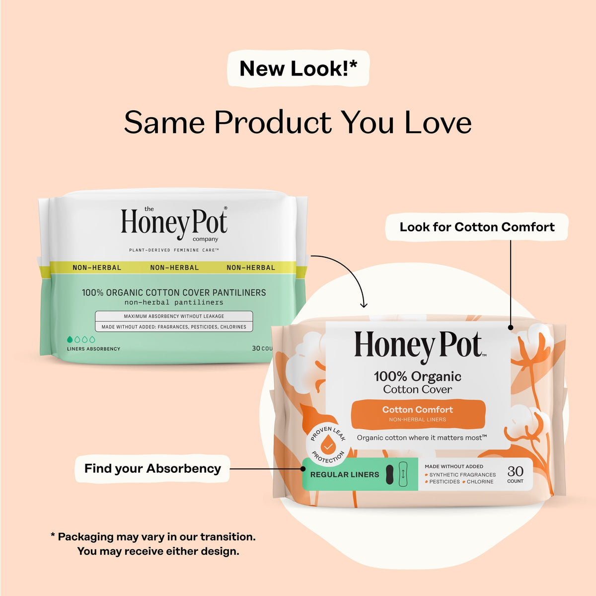 Organic Cotton Comfort Cover Regular Liners