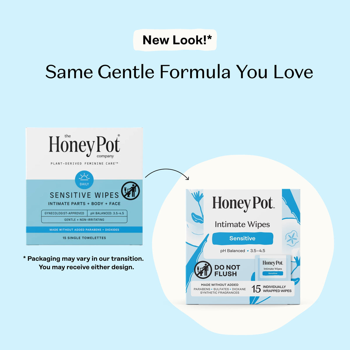 Sensitive Intimate Travel Wipes