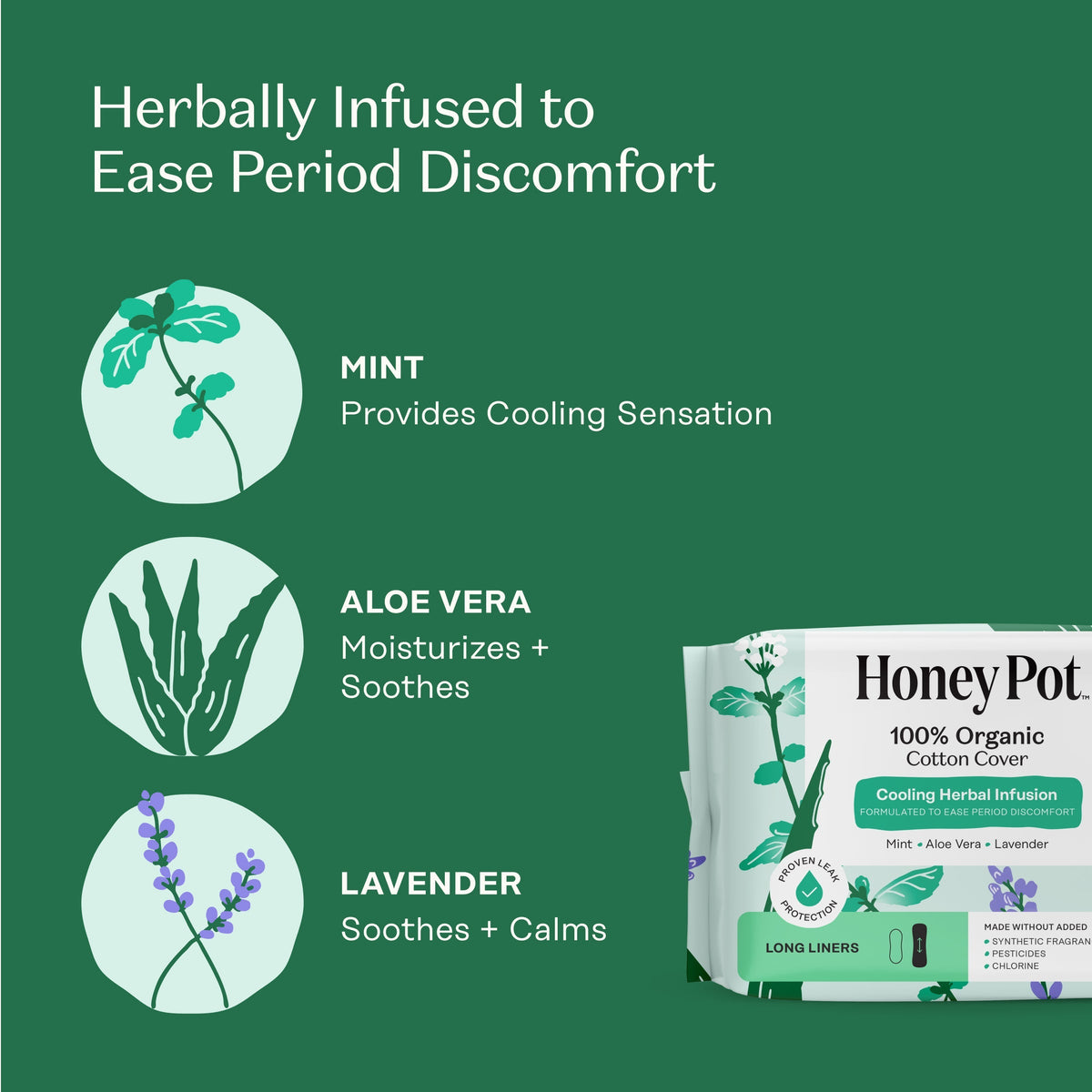Organic Cotton Cooling Herbal Infusion Long Liners