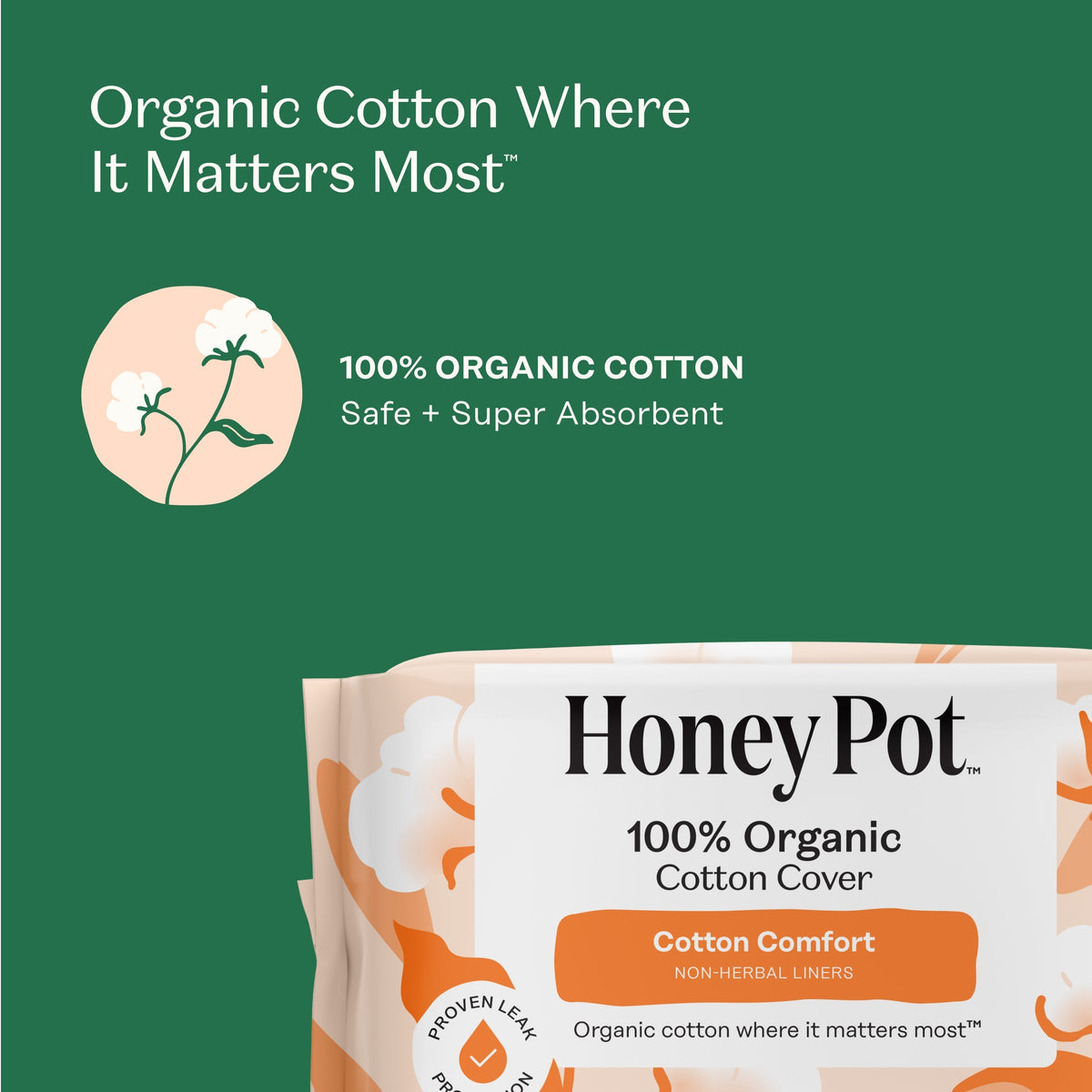 Organic Cotton Comfort Cover Regular Liners
